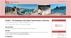 Desktop Screenshot of icl-conference.org