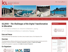 Tablet Screenshot of icl-conference.org